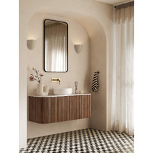 Toru Cream & Black Marble Mosaic Tile